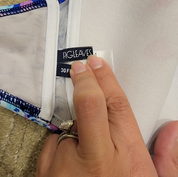 Figleaves Strapless Bikini Top and Bottom. Size UK 30F top and UK 10 bottom. - Picture 3 of 6